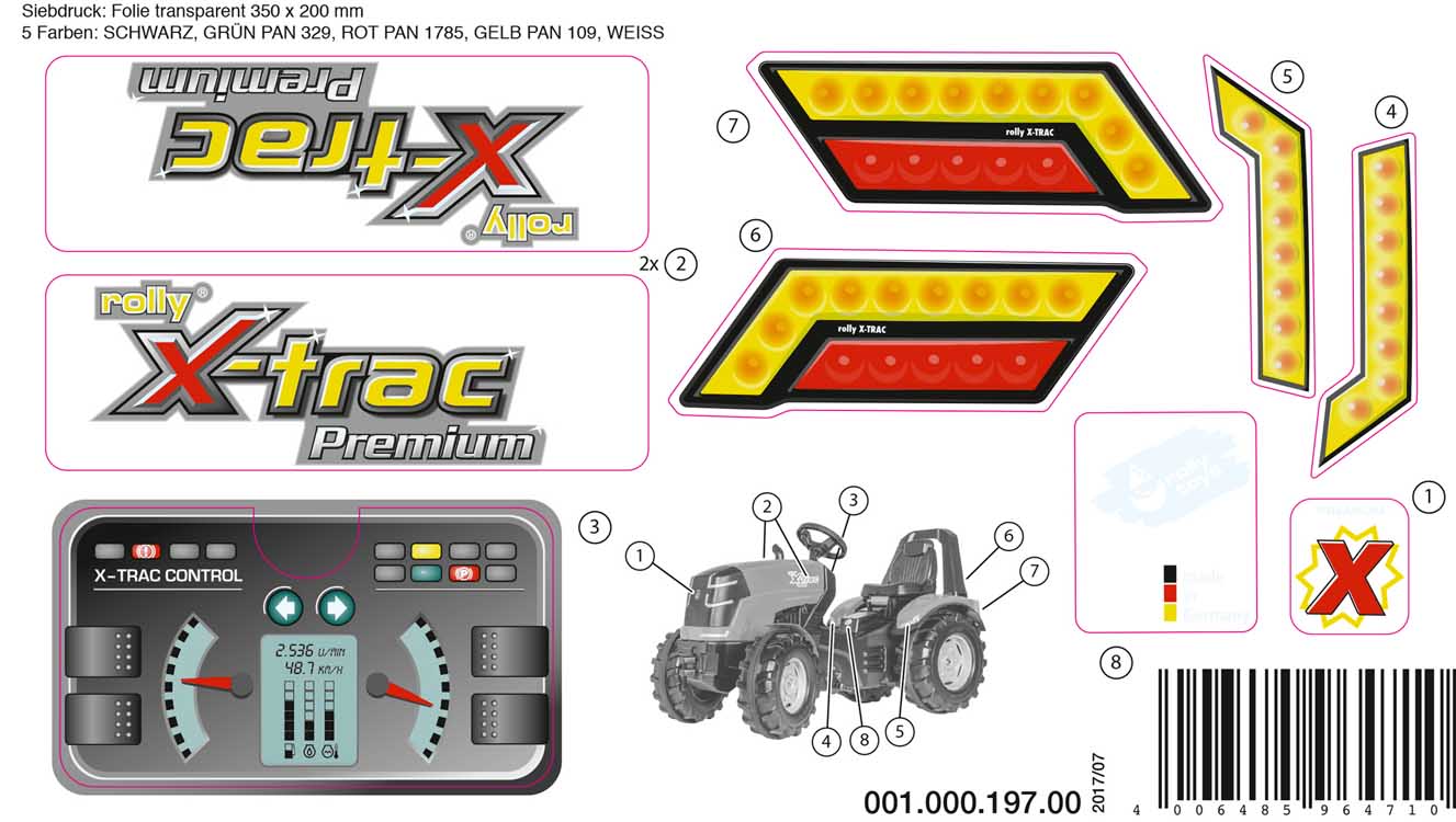 Decal set X-Trac Premium